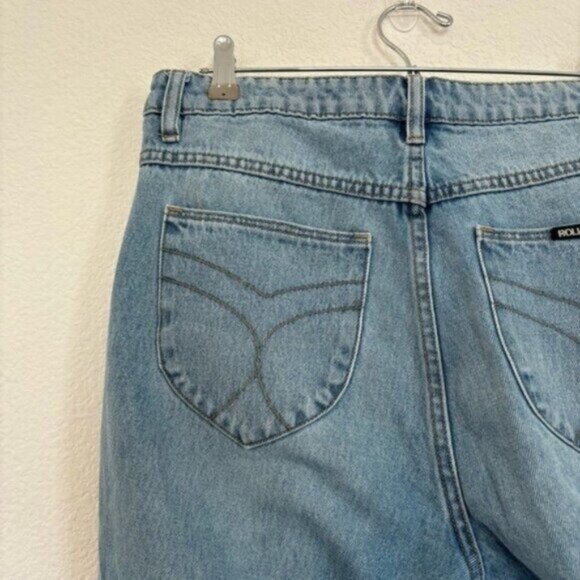 Rolla's Eastcoast Crop Flare High Rise Frayed Hem - Picture 5 of 6